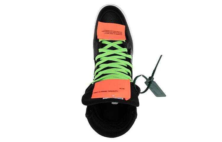 Кроссовки мужские Off-White Off-Court, черный / зеленый — фото 3