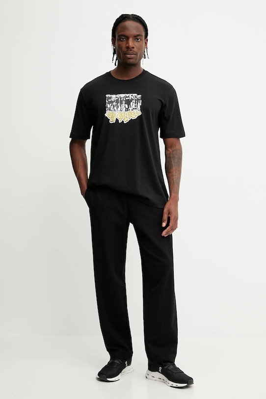 Хлопковая футболка Q12 TS Crowd Adidas Originals, черный — фото 2