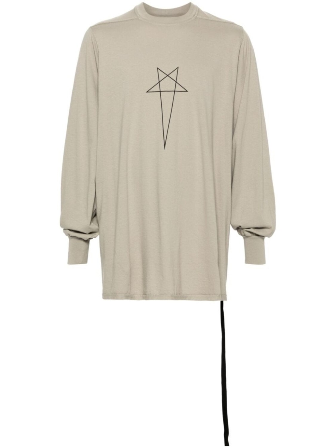 

Rick Owens DRKSHDW футболка Jumbo T Pentagram, нейтральный цвет