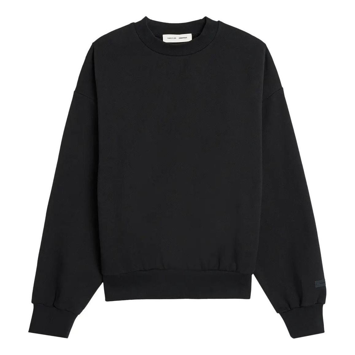 

Худи Fear of God Essentials Classic Fit Fleece Crewneck 'Jet Black'
