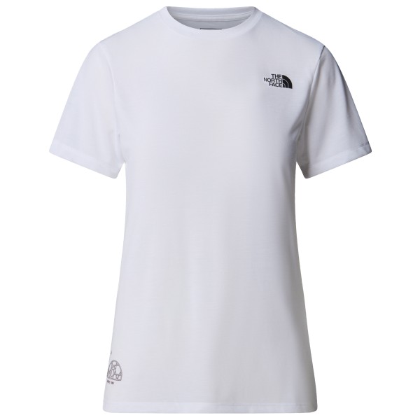 

Женская футболка с принтом из с/х-рубашки с несколькими надписями The North Face, белый