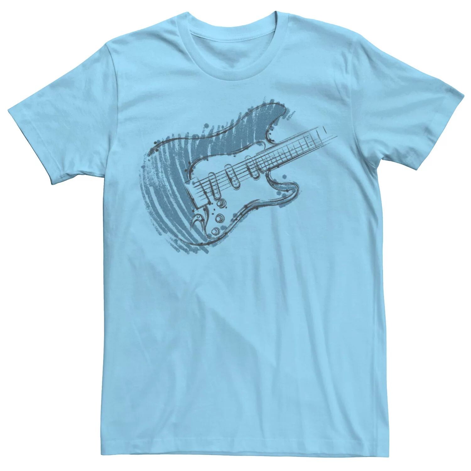 

Мужская синяя футболка Guitar Art Licensed Character, Синий, Мужская синяя футболка Guitar Art Licensed Character