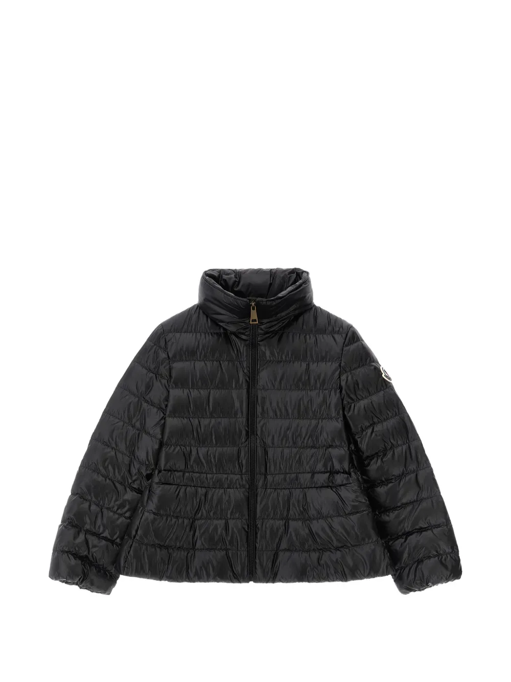 Стеганая утепленная куртка Moncler Enfant, черный