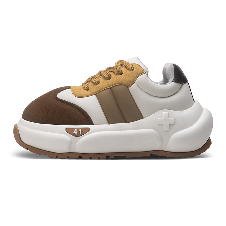 

2YE+ Chubby Series Dun Обувь, Летние туристические утолщенные нескользящие низкие кеды унисекс коричневые, цвет Brown