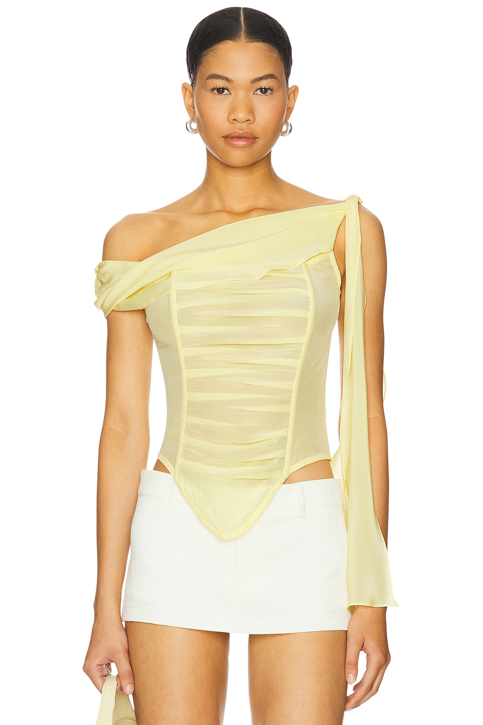 

Шифоновый топ Kim Shui, pastel yellow