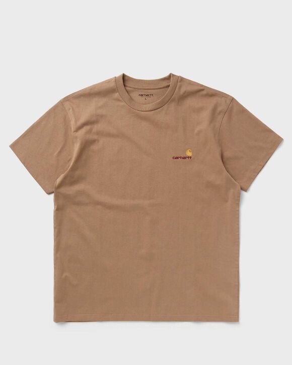 

Футболка Carhartt Wip S/S American Script Tee, цвет peanut