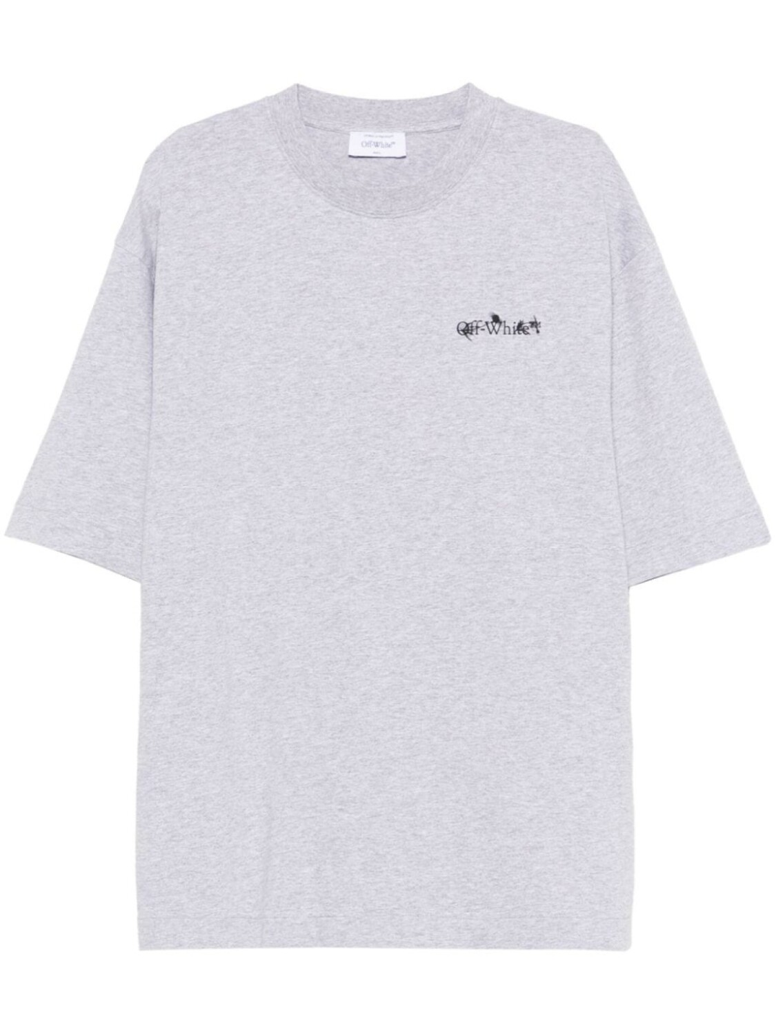 

Off-White футболка с цветочной стрелой, серый