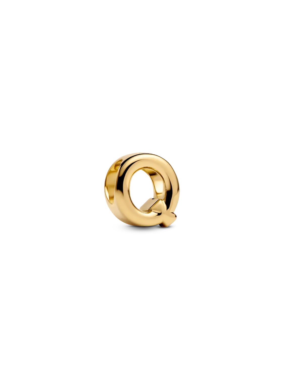 

Подвеска-буква Q Pandora, 14-каратное золотое покрытие