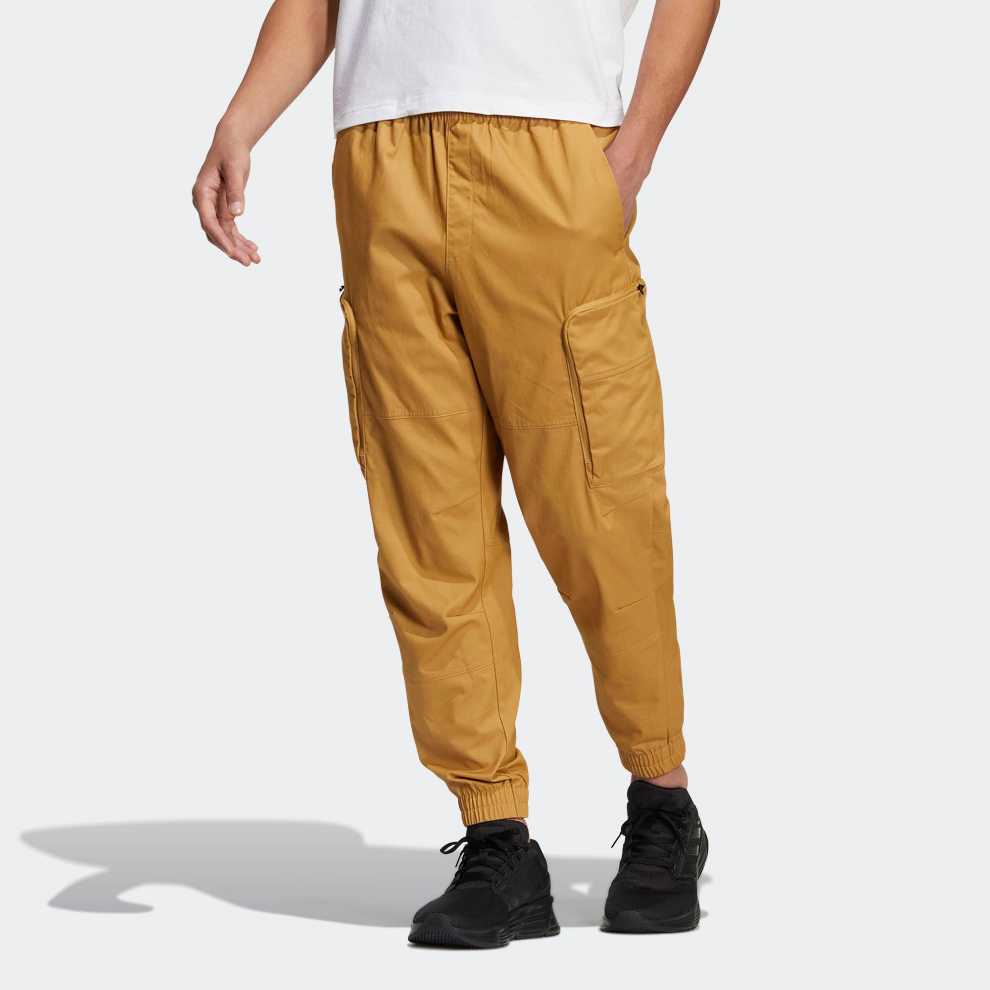 Повседневные брюки adidas Cargo Leisure Pants 'Yellow' HM2991 — фото 2