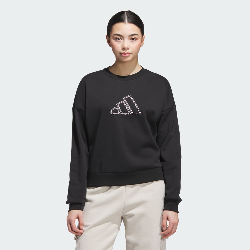 

Толстовка Adidas Seasonal Essentials Pearls Graphic Sweatshirt, черный