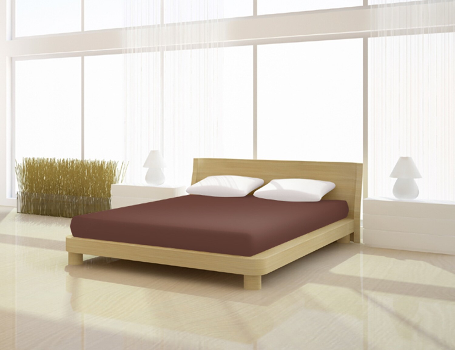 

Простыня Mr.Sandman Fein Jersey de luxe 180 200 x 200 см, цвет tabak