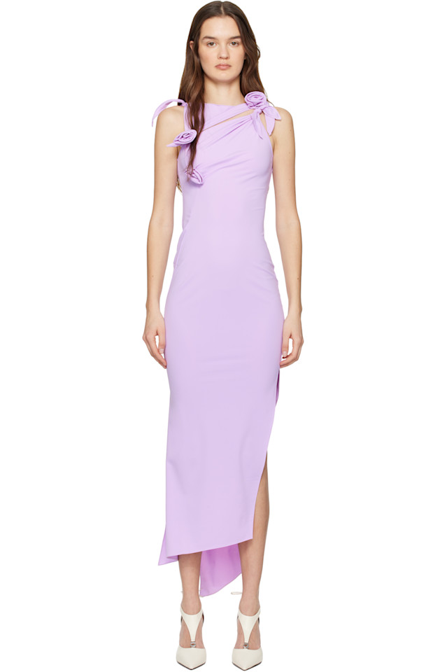 

Coperni Платье макси с цветочным принтом