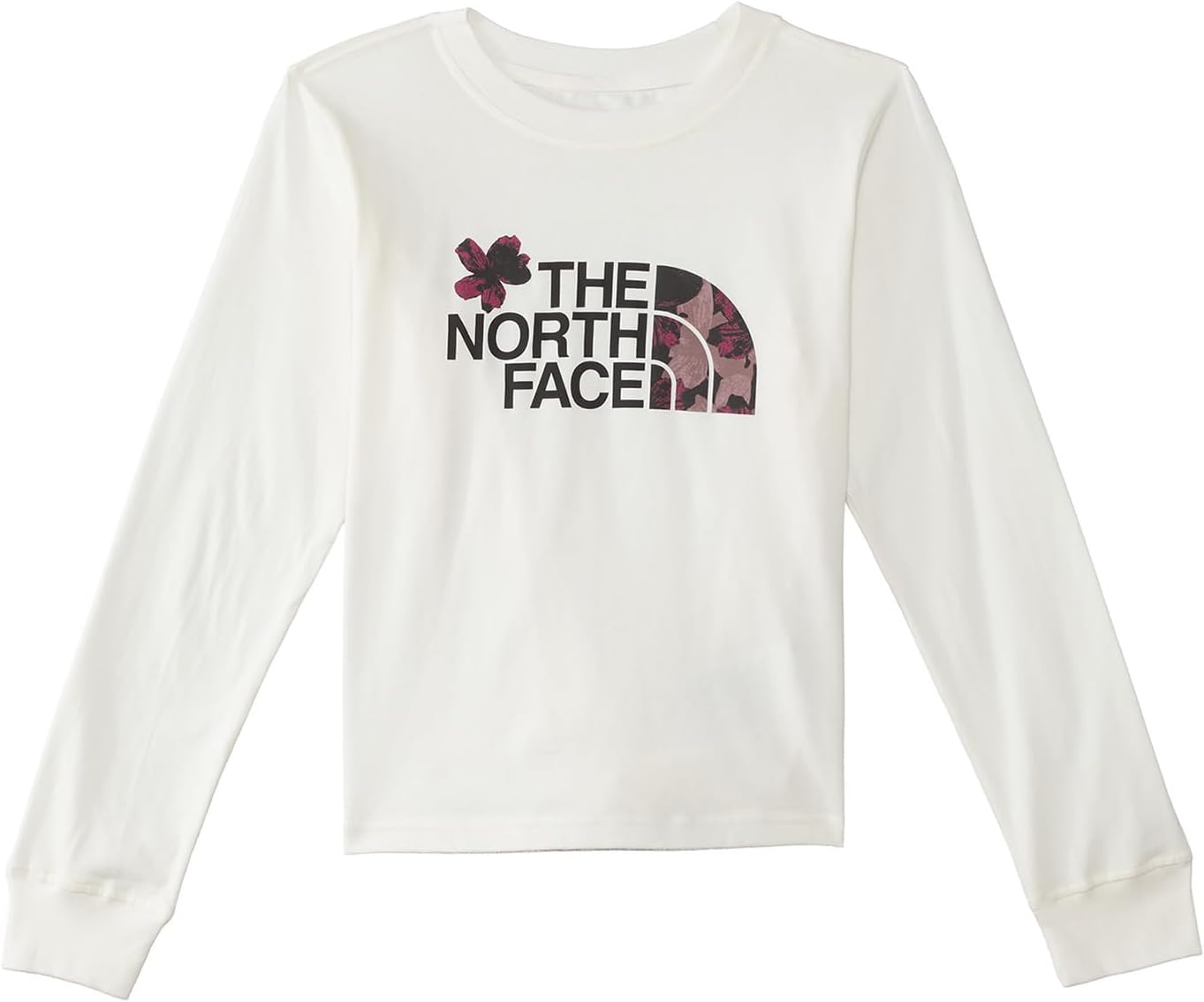 

Футболка The North Face Long Sleeve Graphic Tee, цвет Gardenia White/Boysenberry