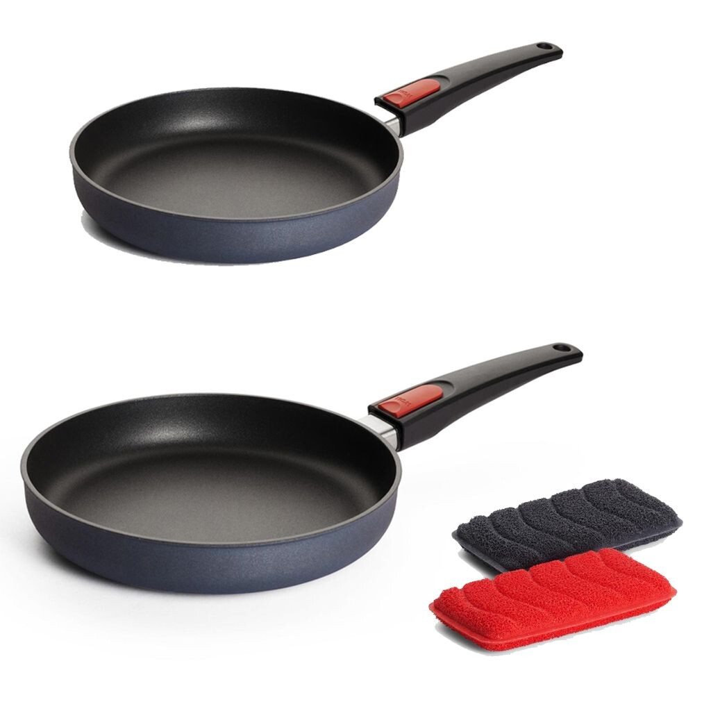 

Набор сковородок Woll «Diamond Lite», 2 предмета. (28 + 24 см), включая силиконовые губки – подходят для индукционной индукции