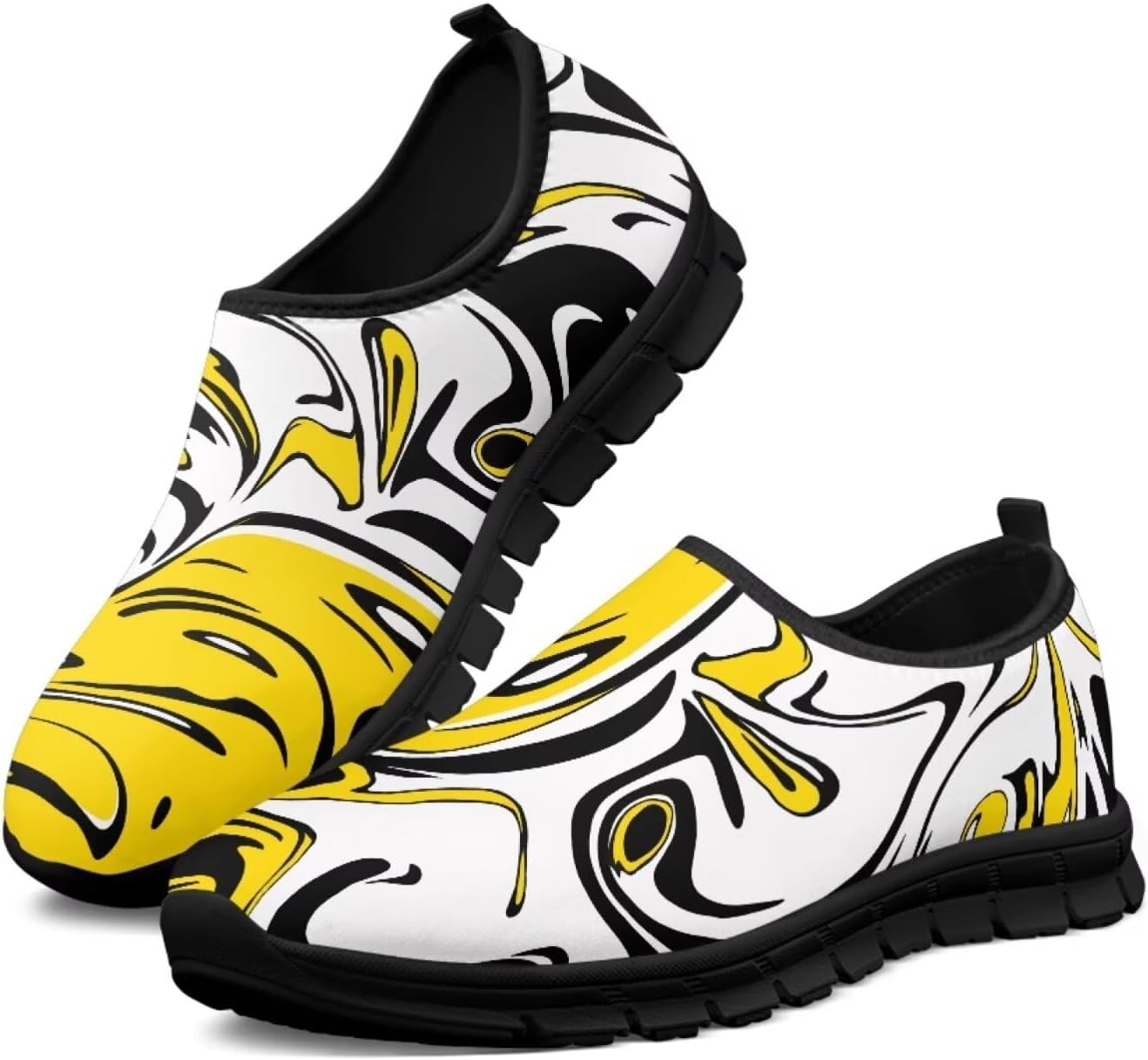 

Мужские слипоны Twousenru, удобные повседневные лоферы, широкие, с нескользящей подошвой, обувь для работы, домашние тапочки, легкие кроссовки для улицы, Abstract Stripes