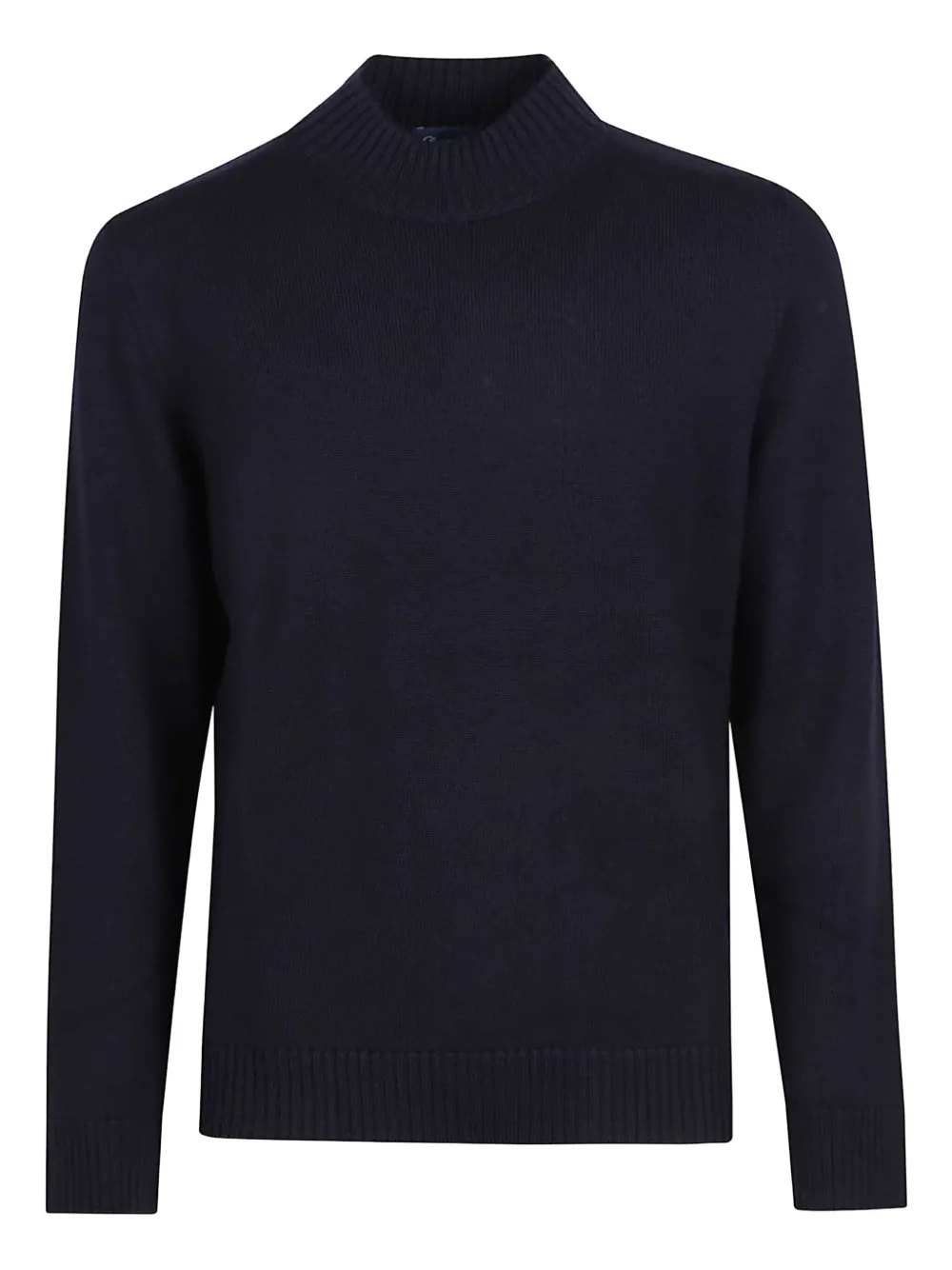 

Свитер с воротником-стойкой из шерсти мериноса Drumohr, синий