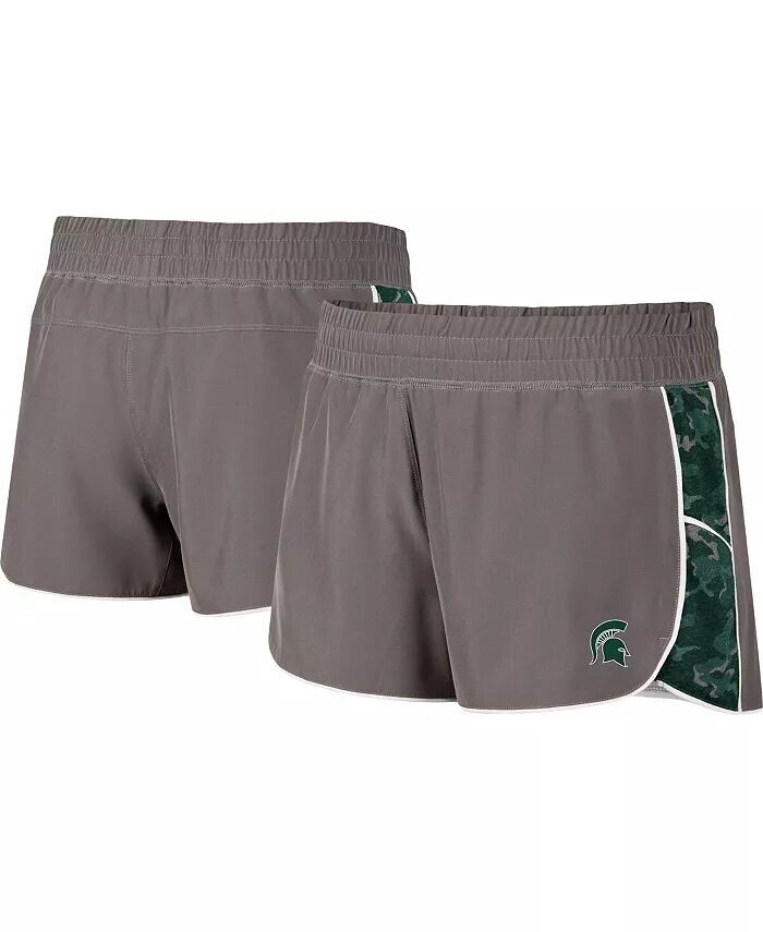 

Женские серо-зеленые шорты на подкладке Michigan State Spartans Pamela Colosseum
