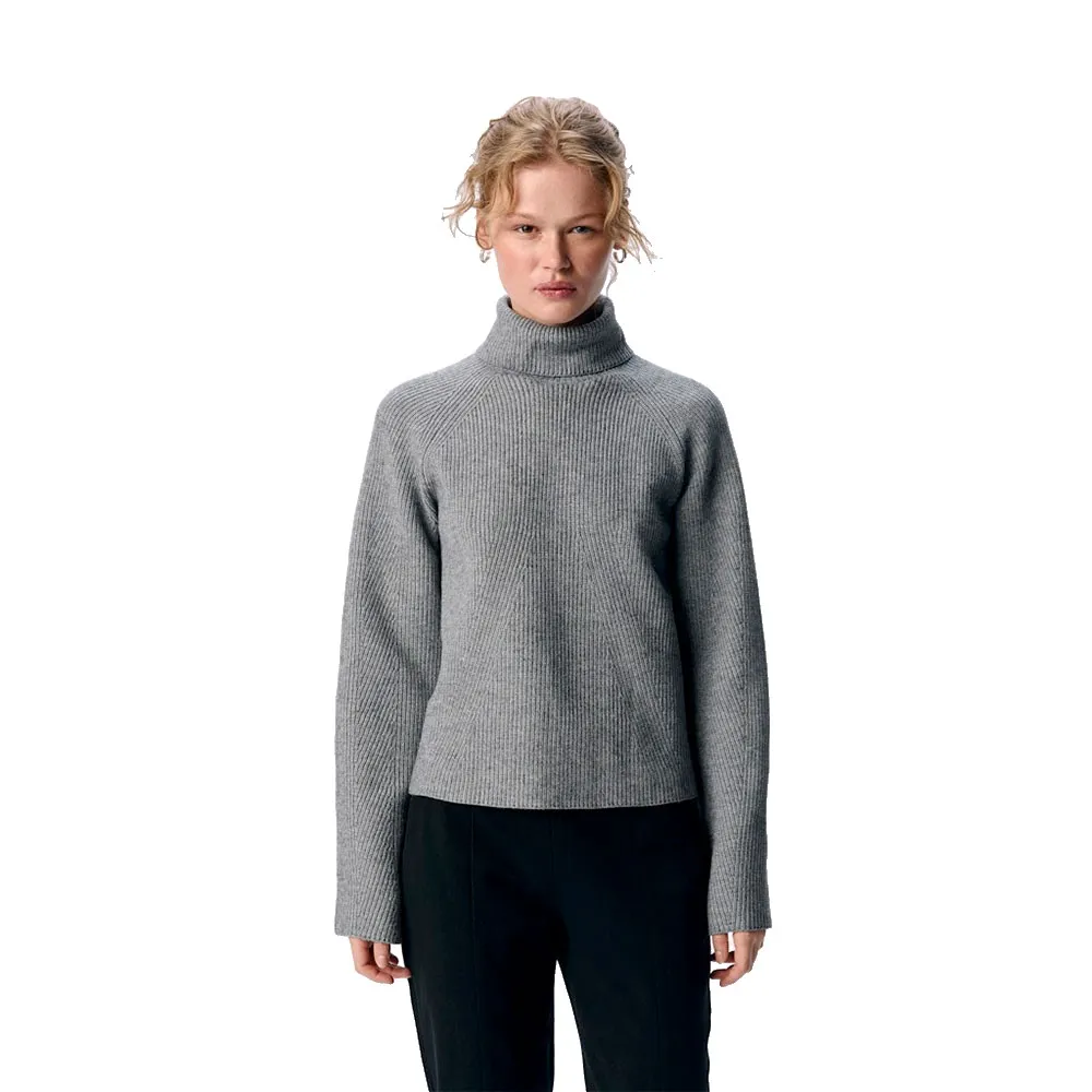 

Свитер Object Viola Roll high neck, серый