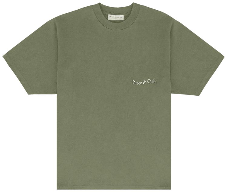

Футболка Museum of Peace & Quiet Wordmark T-Shirt 'Olive', зеленый
