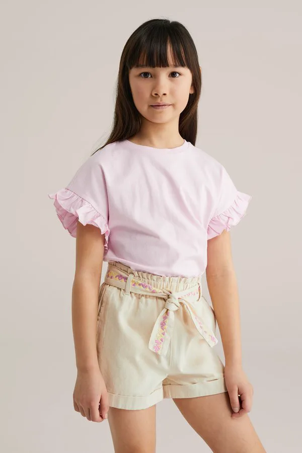 Простая футболка We Fashion, Light Pink — фото 4