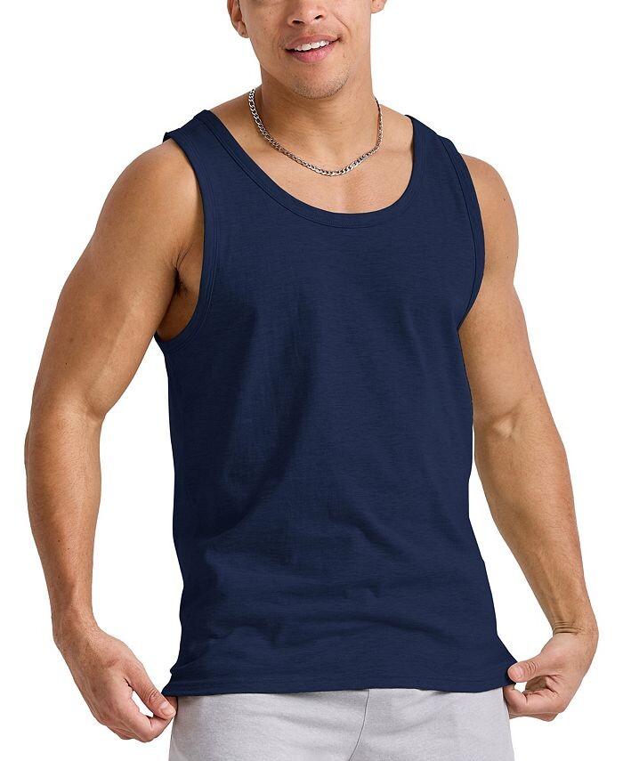 

Мужская майка Originals Tri-Blend с круглым вырезом Hanes, цвет Navy