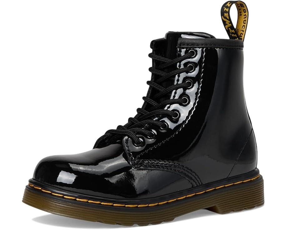 Dr. Martens Детские черные лакированные ботильоны Dr Martens 1460 R15373003 RHS5475 — фото 2