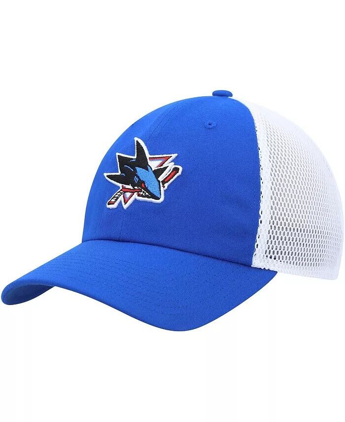 

Мужская синяя регулируемая кепка San Jose Sharks Pop Trucker Adidas, синий