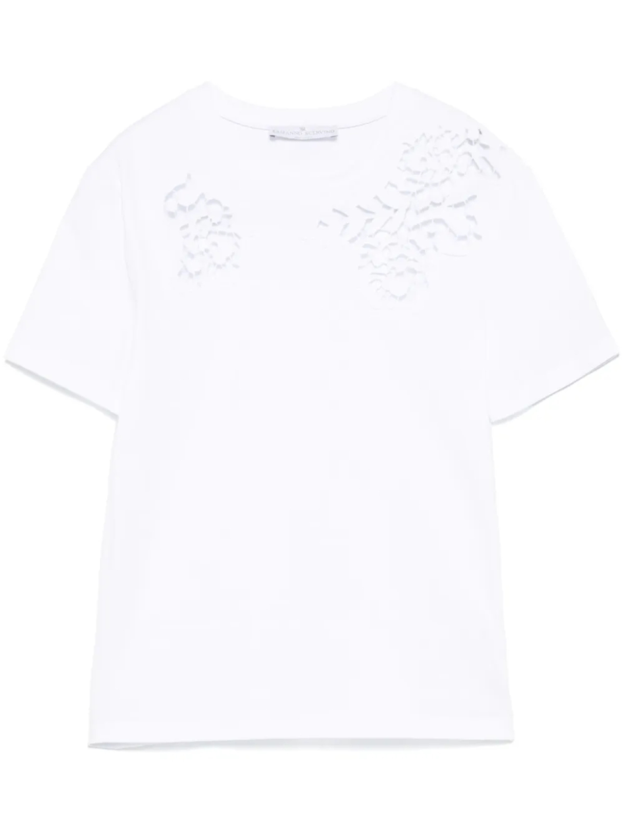 

Футболка Ermanno Scervino из гипюра и кружева, белый