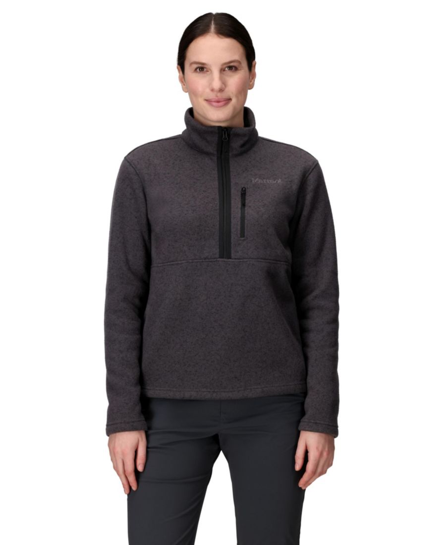 

Женская футболка с откидной спинкой и половинной молнией Marmot, Black Heat, Черный, Женская футболка с откидной спинкой и половинной молнией Marmot, Black Heat