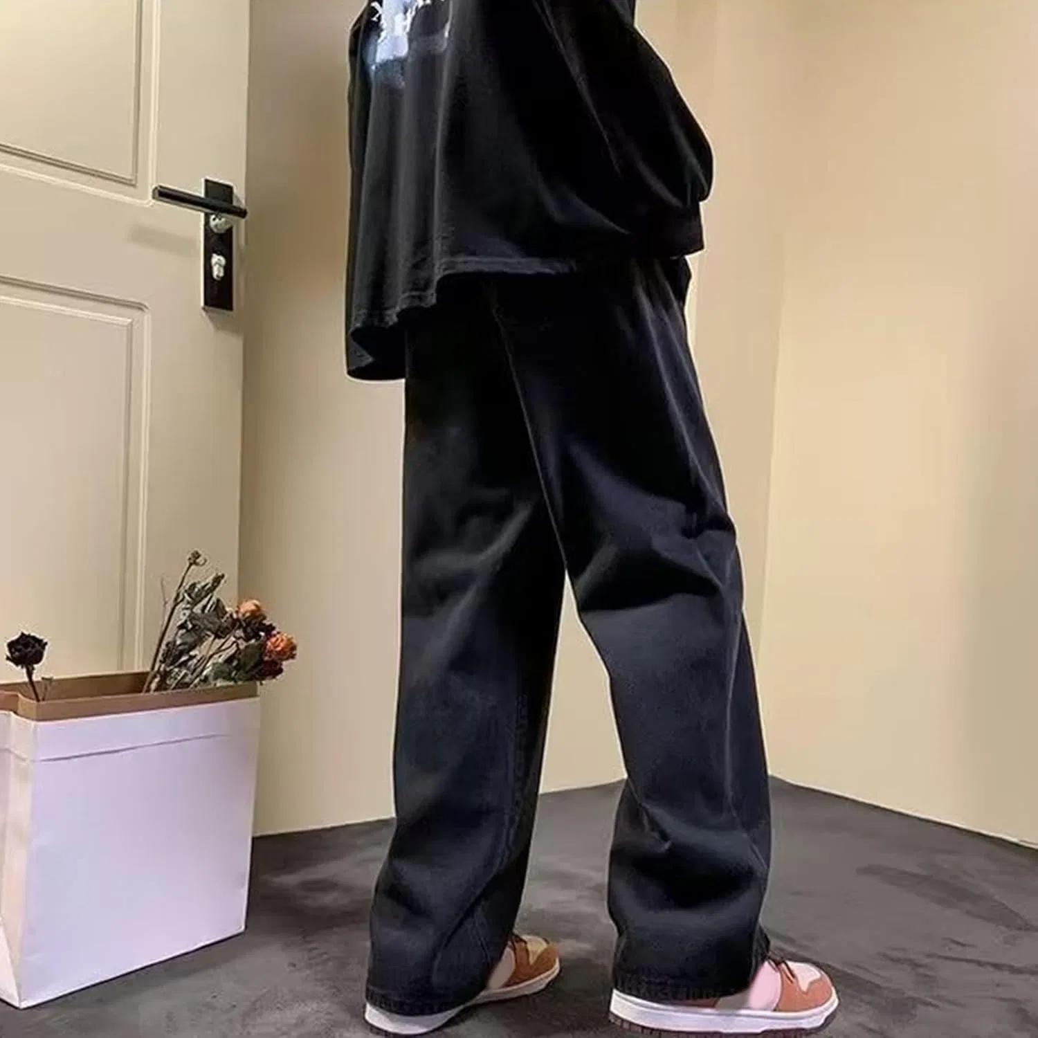 Джинсы свободные Hip Hop, Black — фото 4
