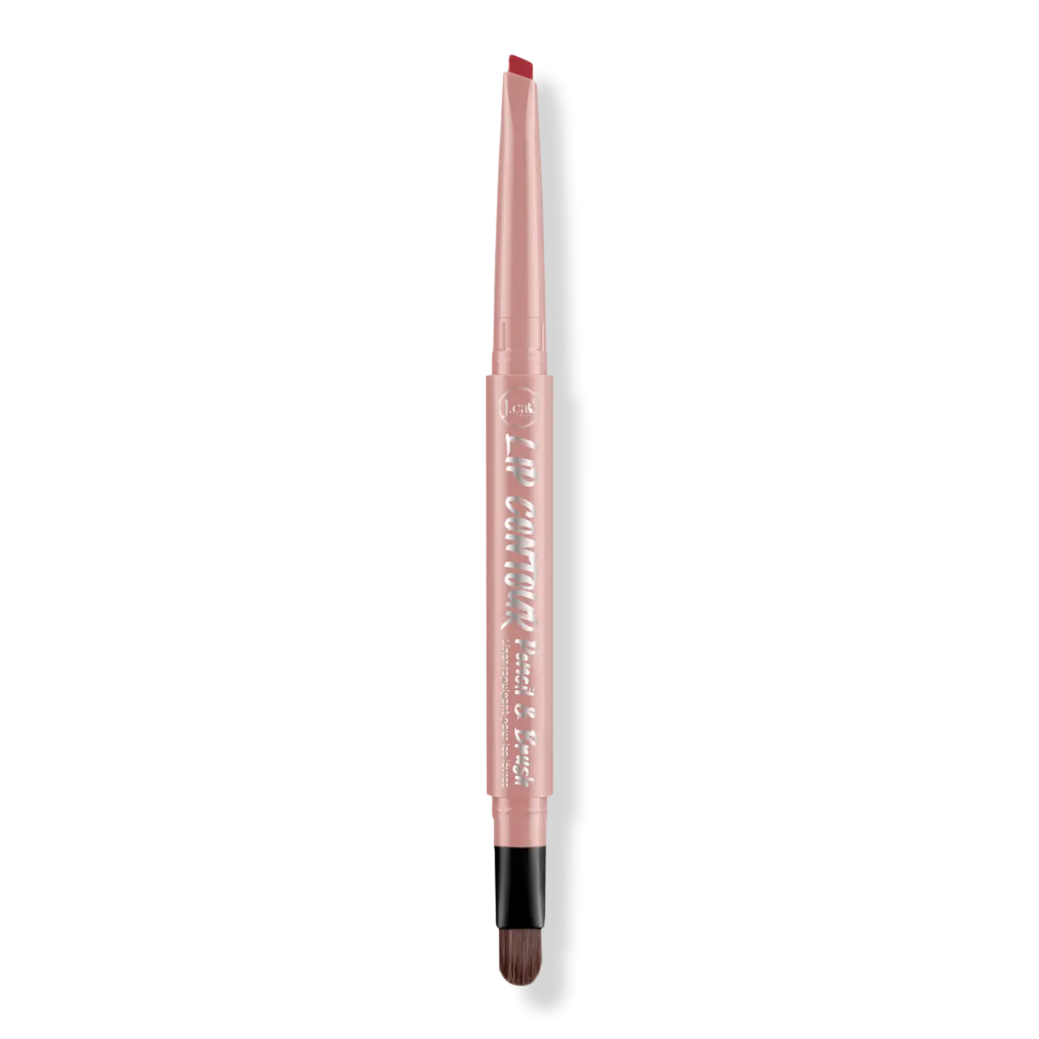 

Карандаш и кисточка для контурирования губ, придающие им объем. J.Cat Beauty, Garnet Red