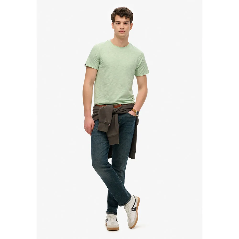 Футболка с коротким рукавом Superdry Raw Edge Slub, зеленый — фото 3