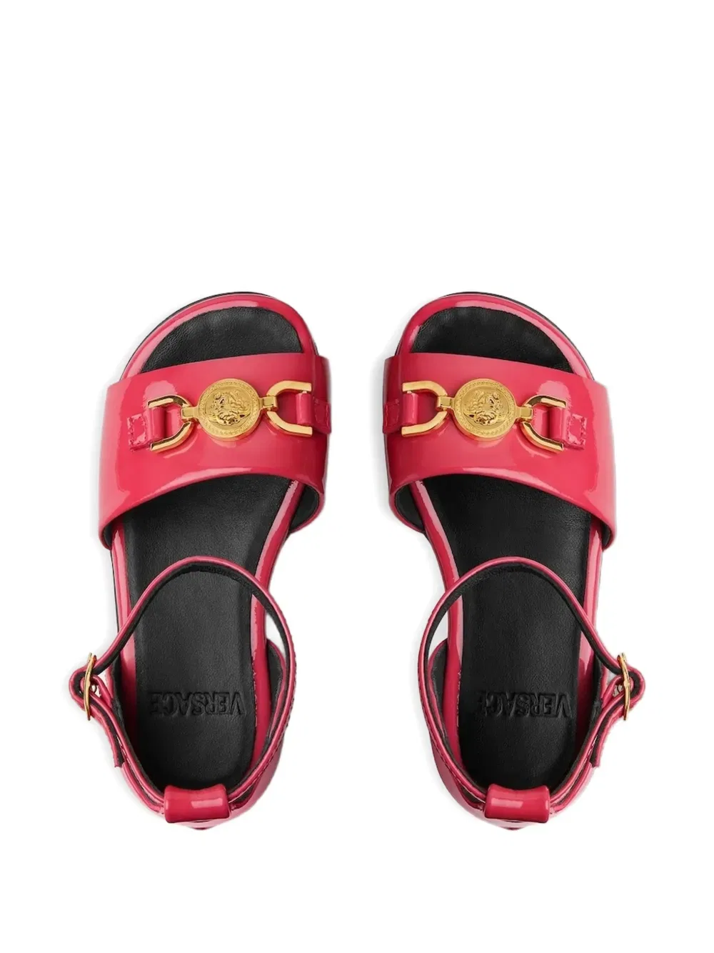 Сандалии с пряжкой «Медуза» Versace Kids, розовый — фото 2
