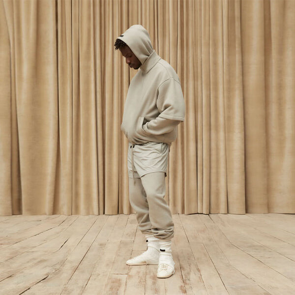 Шорты ss23 running nylon shorts 'seal' Fear Of God Essentials, серый — фото 3