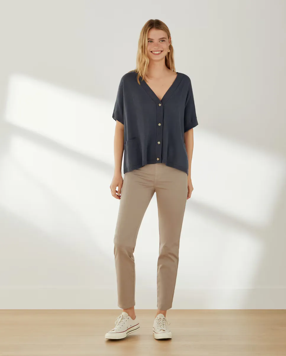 

Прямые однотонные женские джеггинсы Southern Cotton, цвет Tostado