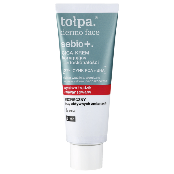

Крем для лица Cica Correcting Inferencing, 40 мл Tołpa Dermo face sebio+