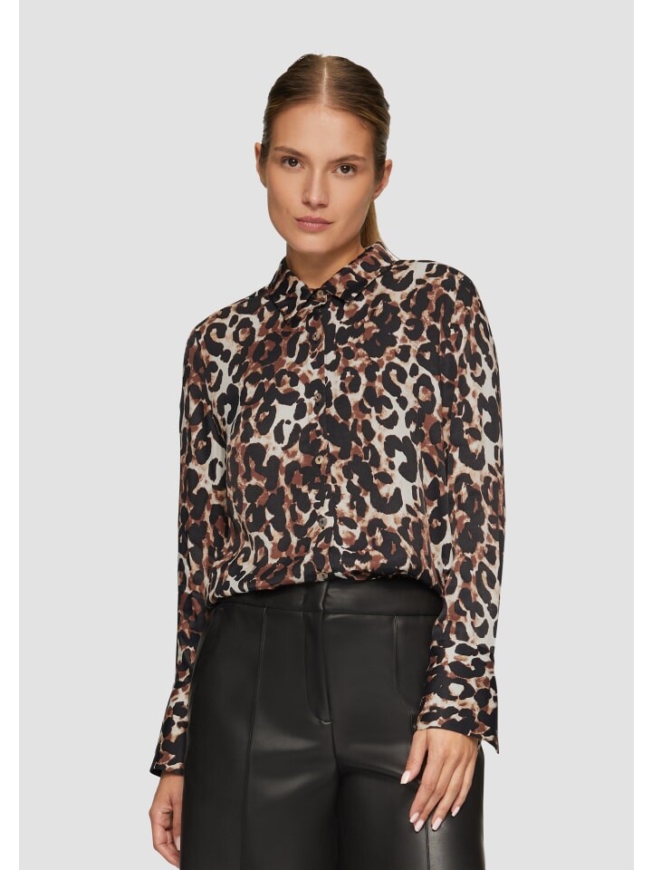 

Блуза s.Oliver BLACK LABEL Bluse langarm, цвет Mehrfarbig-schwarz