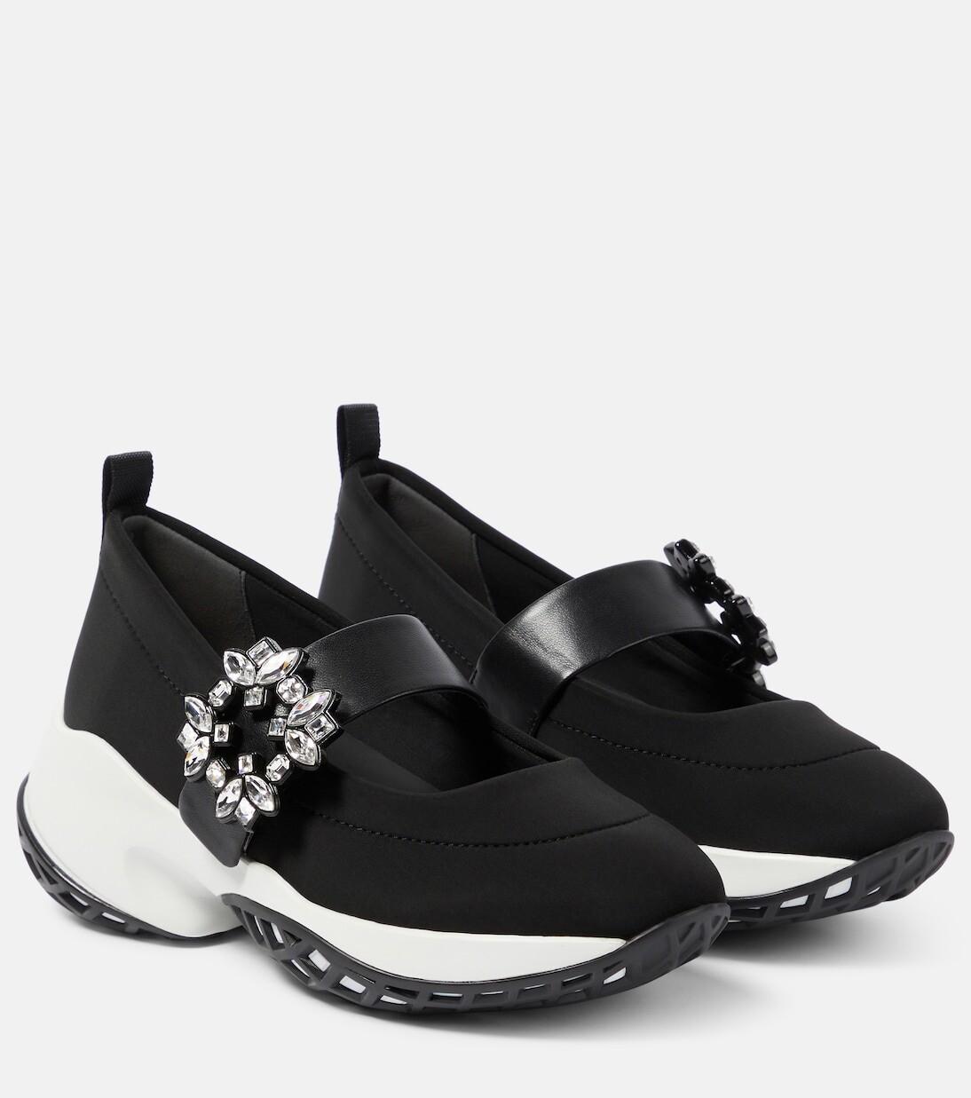 Кроссовки viv' match с декором Roger Vivier, черный