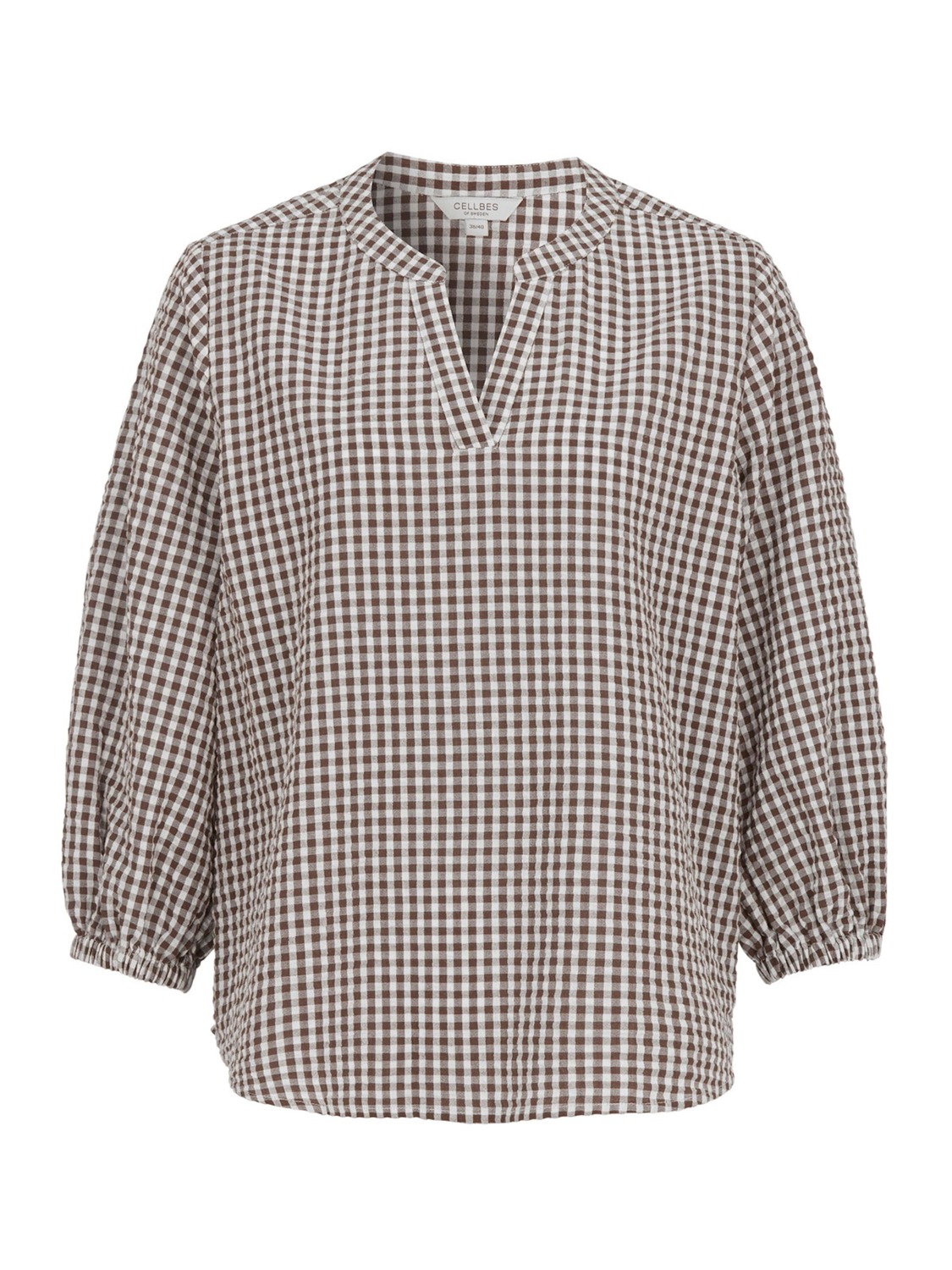 

Cellbes of Sweden Блузка в коричневом и белом цветах