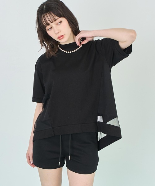 

Футболка с тюлевой каймой ANAP, черный