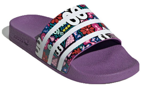 Тапочки originals adilette slides slippers Adidas, фиолетовый — фото 2