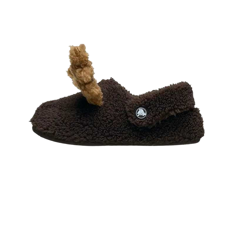 Детские утепленные ботинки Kids Crocs, темно-коричневый