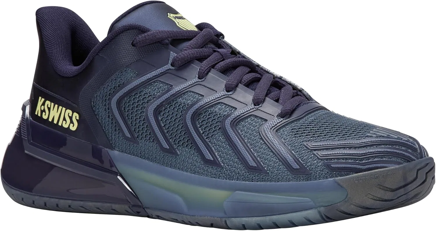 Кроссовки теннисные K-Swiss Ultrashot 4, Vintage Indigo/Naval Academy/Luminary Green — фото 2