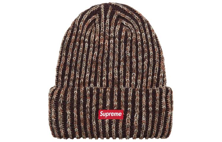 

Supreme Радужная вязаная шапка крупной вязки, Brown
