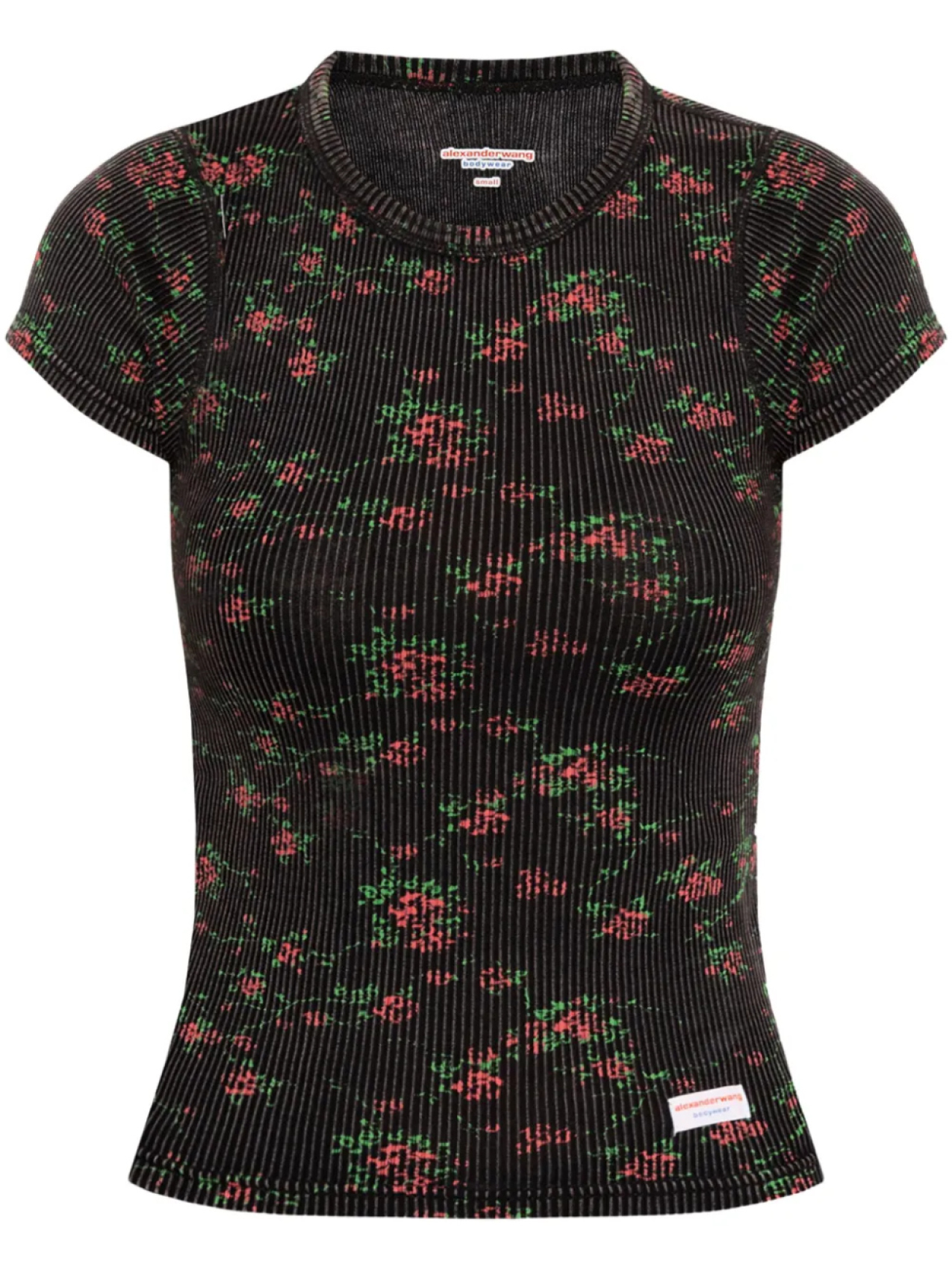 

Футболка Alexander Wang из хлопка в рубчик, черный