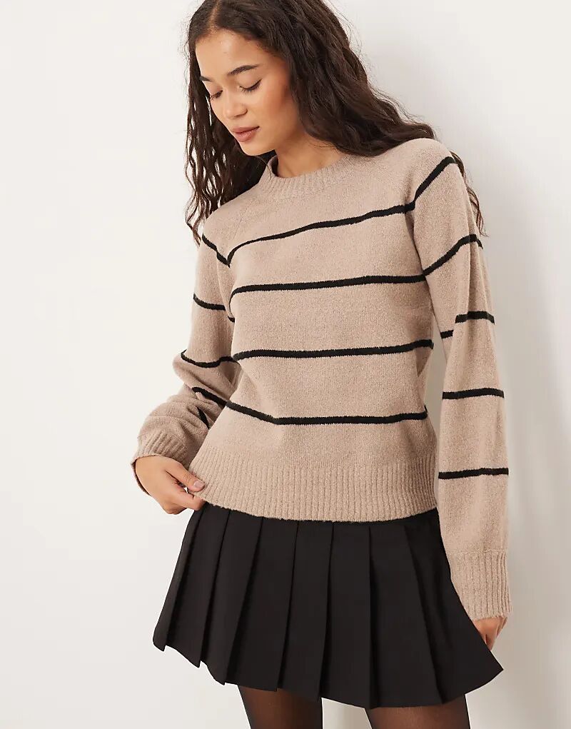 

Вязаный джемпер Brave Soul из норки с черной полоской