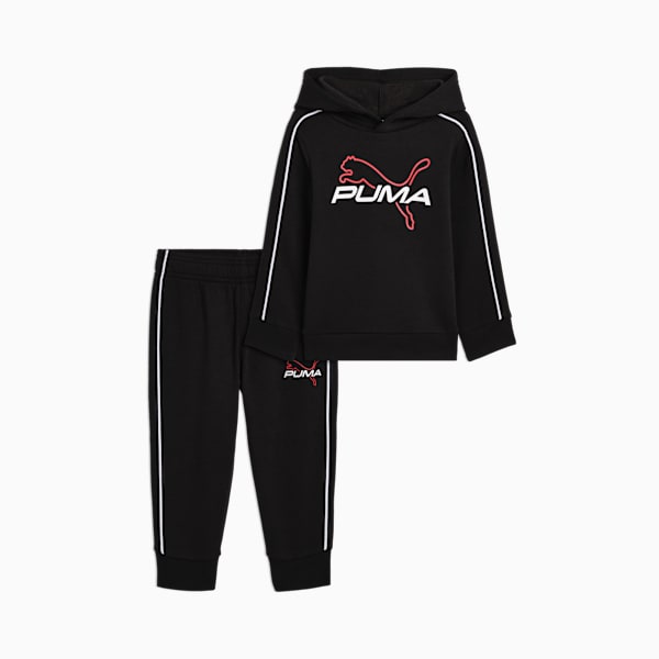 

Хлопковая флисовая толстовка и спортивные брюки для малышей Matching Sets Puma, черный