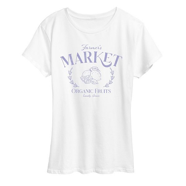 

Футболка с принтом Women's farmer's market organic fruits Licensed Character, White, Белый, Футболка с принтом Women's farmer's market organic fruits Licensed Character, White