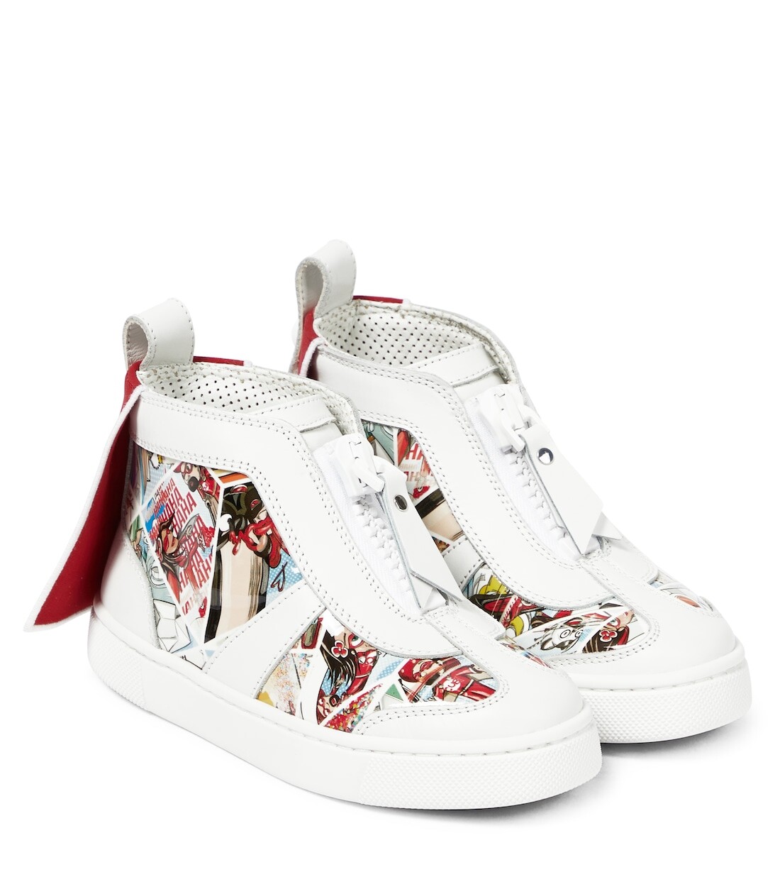 

Кроссовки Super Loubi из кожи с принтом Christian Louboutin, разноцветный