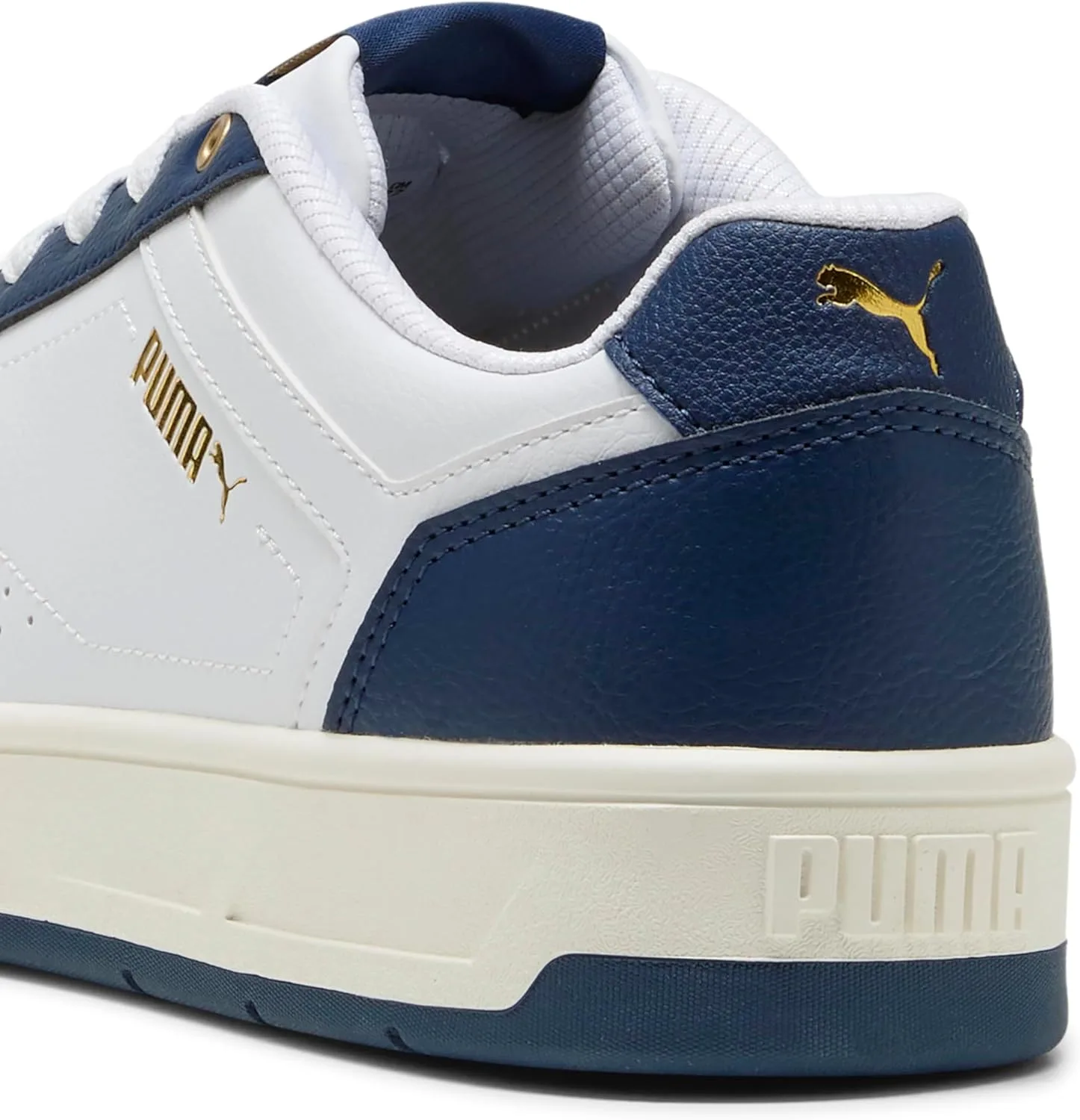 Мужские спортивные кроссовки Puma Court Classic 353780, белый/синий/золотой — фото 2